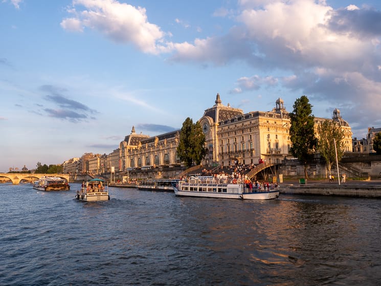 The Musée d'Orsay, Paris, from a bateau mouche on the Seine